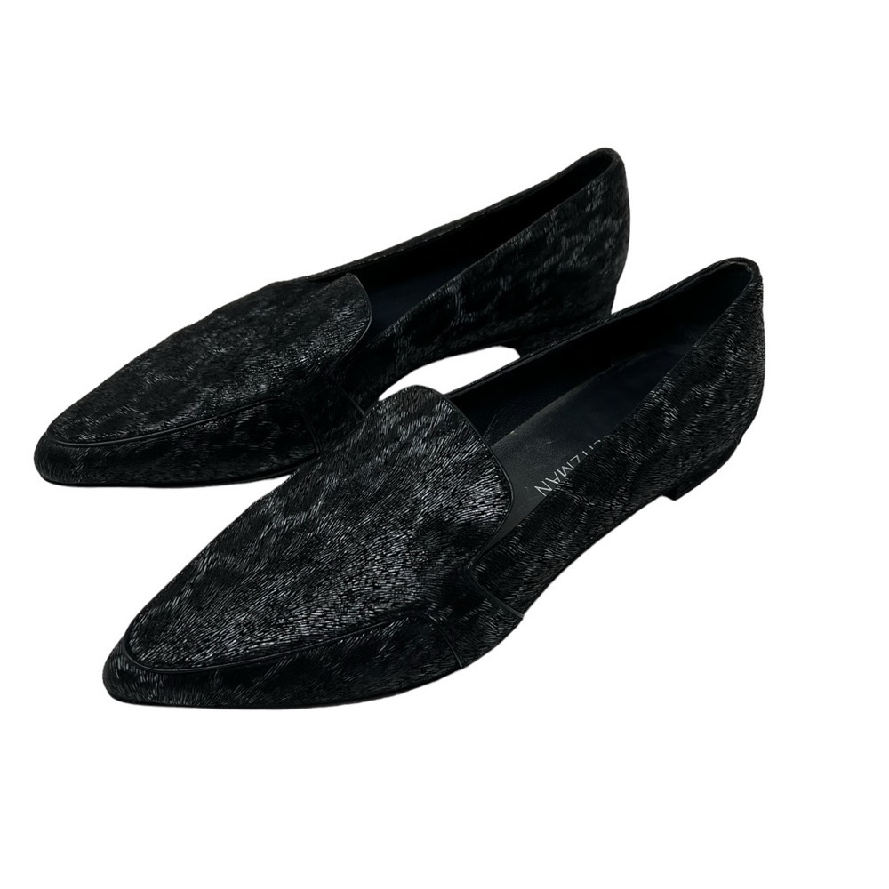 Stuart Weitzman | Cheetah Print Loafer Flats Leat… - image 1